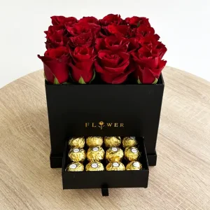 Luxury Red Roses Box Arrangement