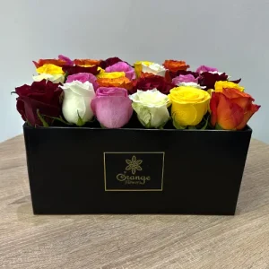 Mix Roses Box Arrangement