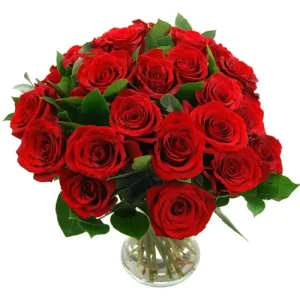 Love of 24 Red Roses in Vase